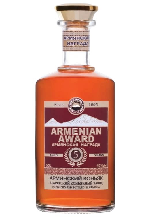 亞美尼亞金獎5年白蘭地 Armenian Award aged 5 years Brandy